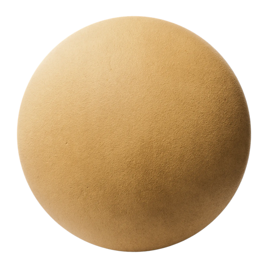Smooth Desert Adobe Plaster PBR Texture - Sphere Swatch Preview | Superellipse