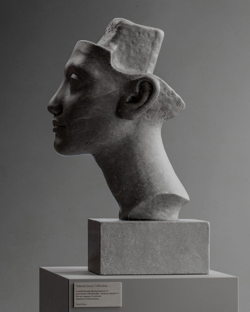 Limestone Slab Honed PBR Texture - Example Scene Visualization | Superellipse