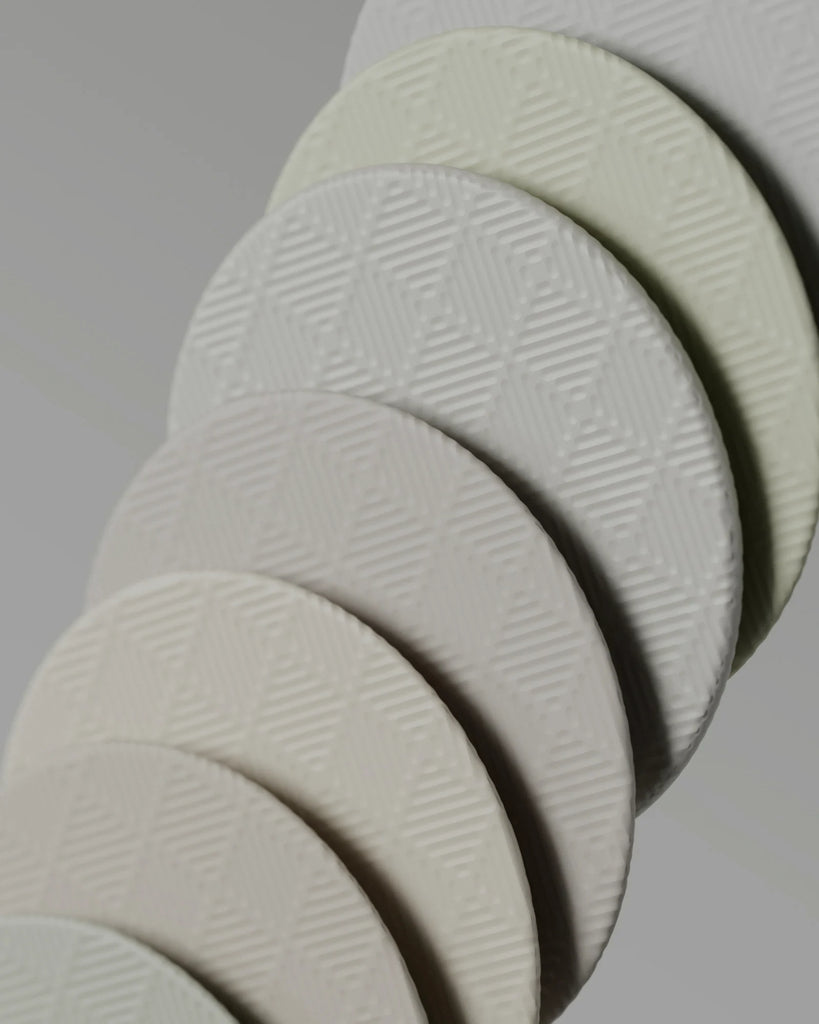 Concave Diamond Grid Textured Plastic PBR Texture - Example Scene Visualization | Superellipse