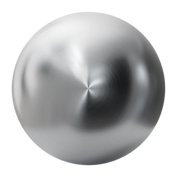 Radial Brushed Aluminium Metal PBR Texture - Sphere Swatch Preview | Superellipse