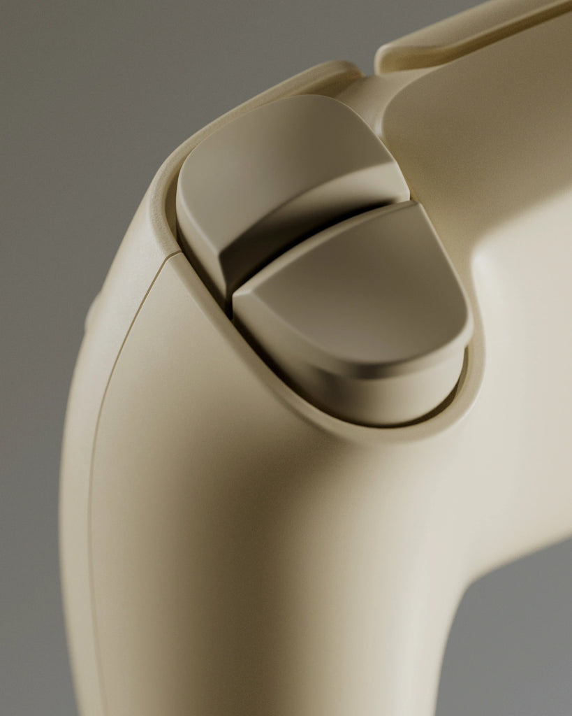 Tallow Beige Lightly Worn Plastic PBR Texture - Example Scene Visualization | Superellipse