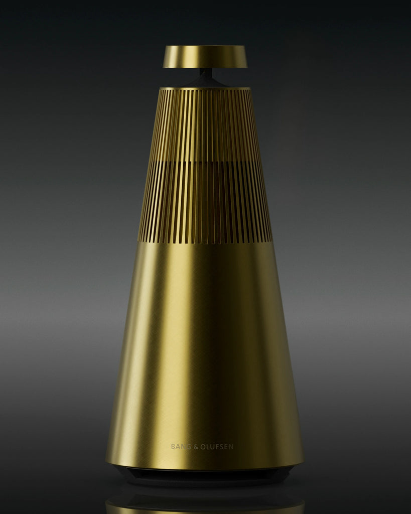 Fine Crosshatch Brushed Brass Metal PBR Texture - Example Scene Visualization | Superellipse