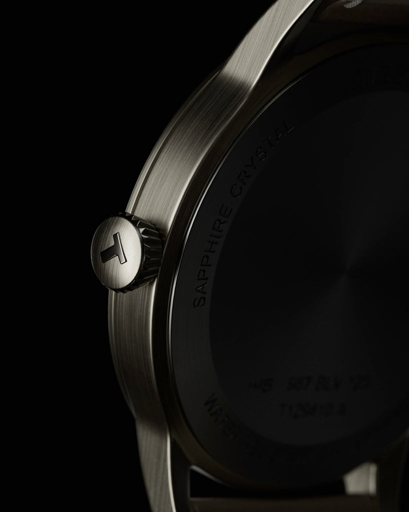 Buffed Linear Brushed Nickel Metal PBR Texture - Example Scene Visualization | Superellipse