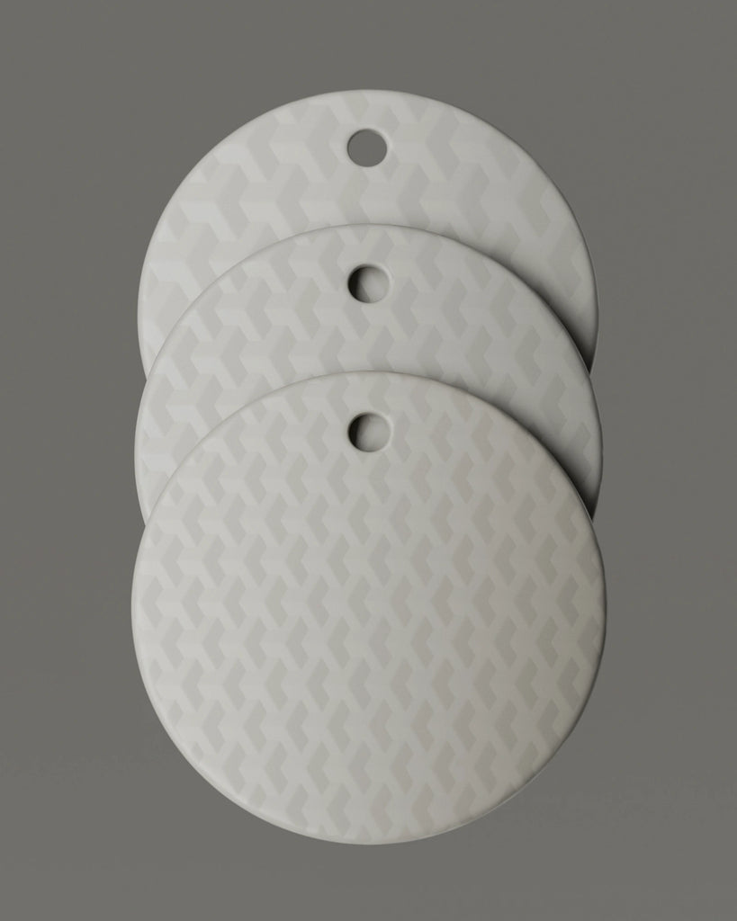 3D Tessellated Grid Textured Plastic PBR Texture - Example Scene Visualization | Superellipse