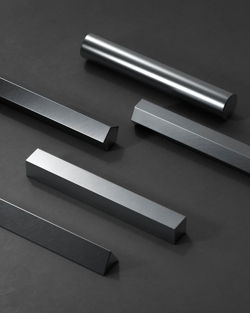 Fine Crosshatch Brushed Chrome Metal PBR Texture - Example Scene Visualization | Superellipse