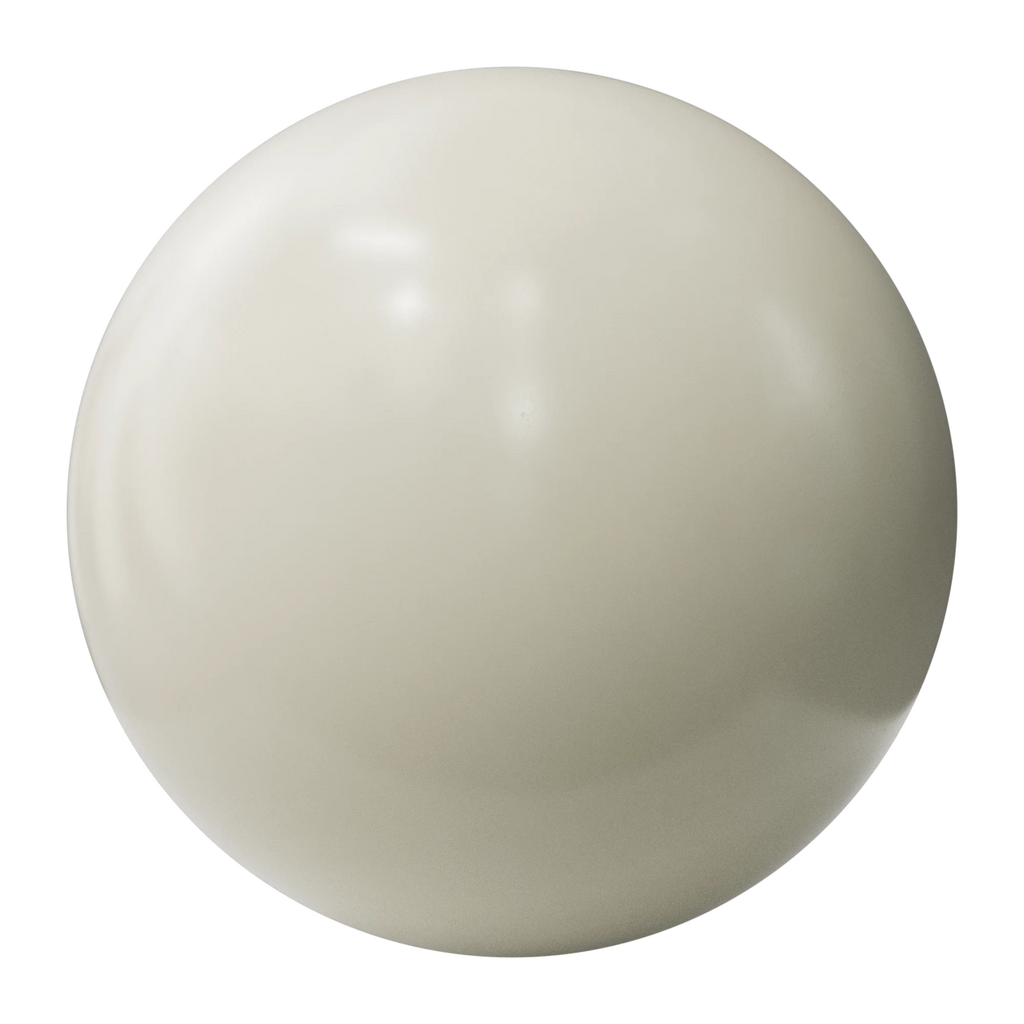 LDPE Soft Finished Off White Plastic PBR Texture - Sphere Swatch Preview | Superellipse