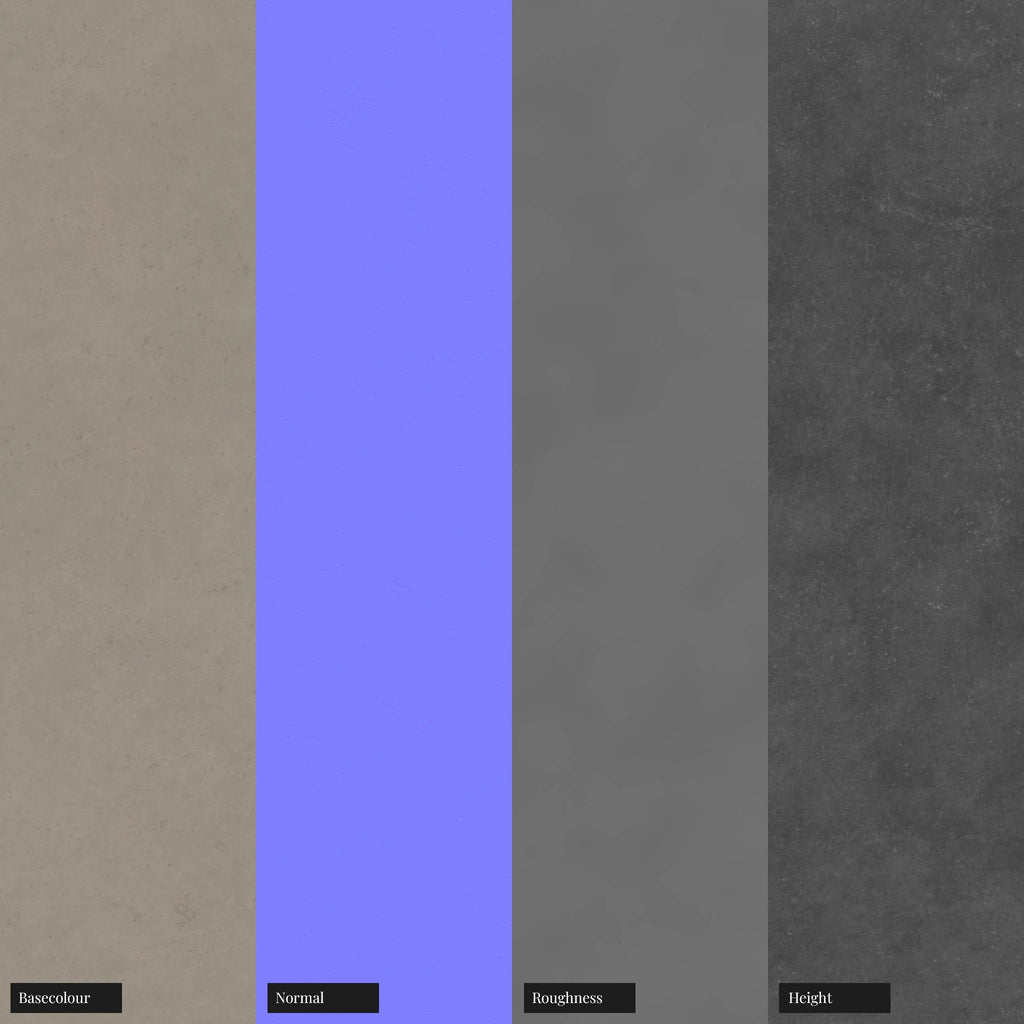 As Cast Platinum Metal PBR Texture - Example Scene Visualization | Superellipse