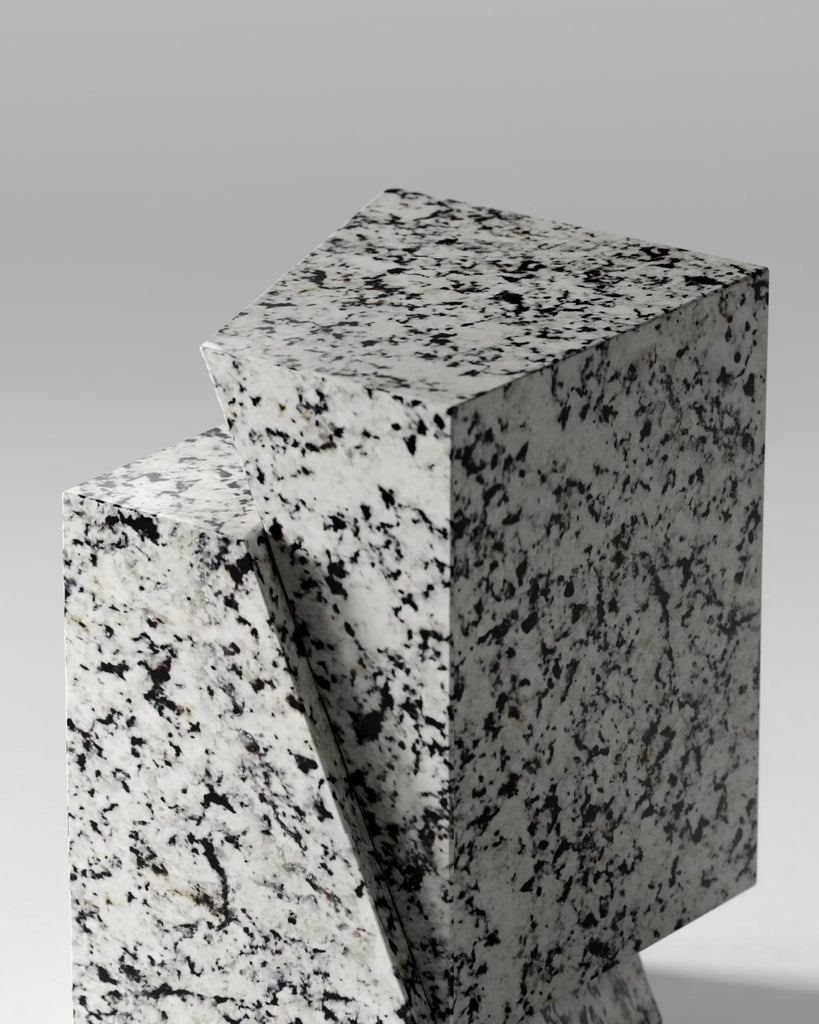 Blanco Perla Polished White Granite Slab PBR Texture - Example Scene Visualization | Superellipse