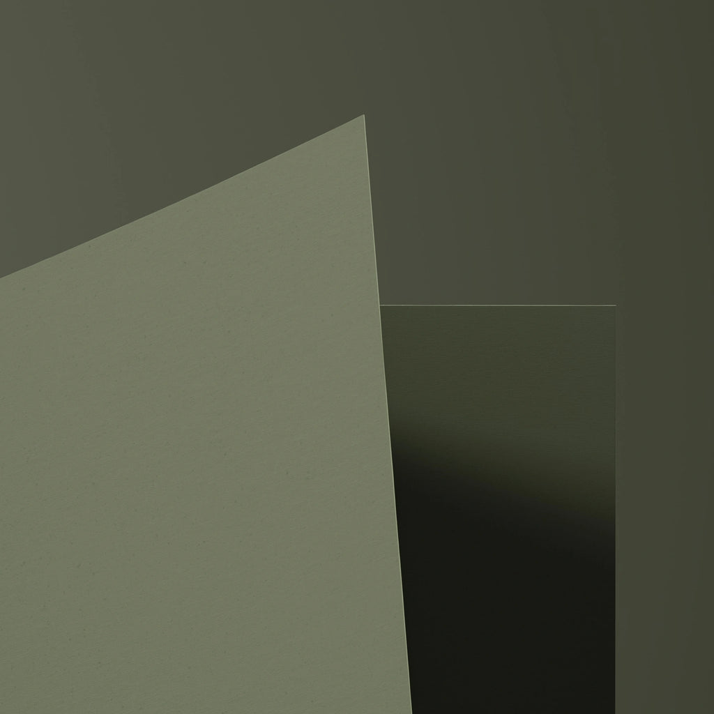 Textured Uncoated Green Fiber Paper PBR Texture - Example Scene Visualization | Superellipse