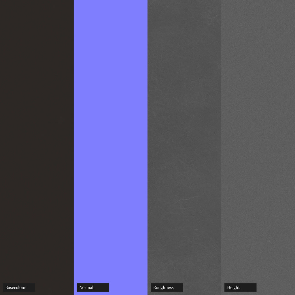 Gunmetal Metallic Finish Plastic PBR Texture - Example Scene Visualization | Superellipse