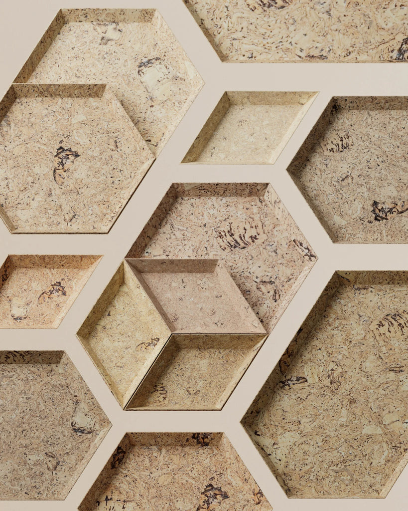 Natural Cork White PBR Texture - Example Scene Visualization | Superellipse