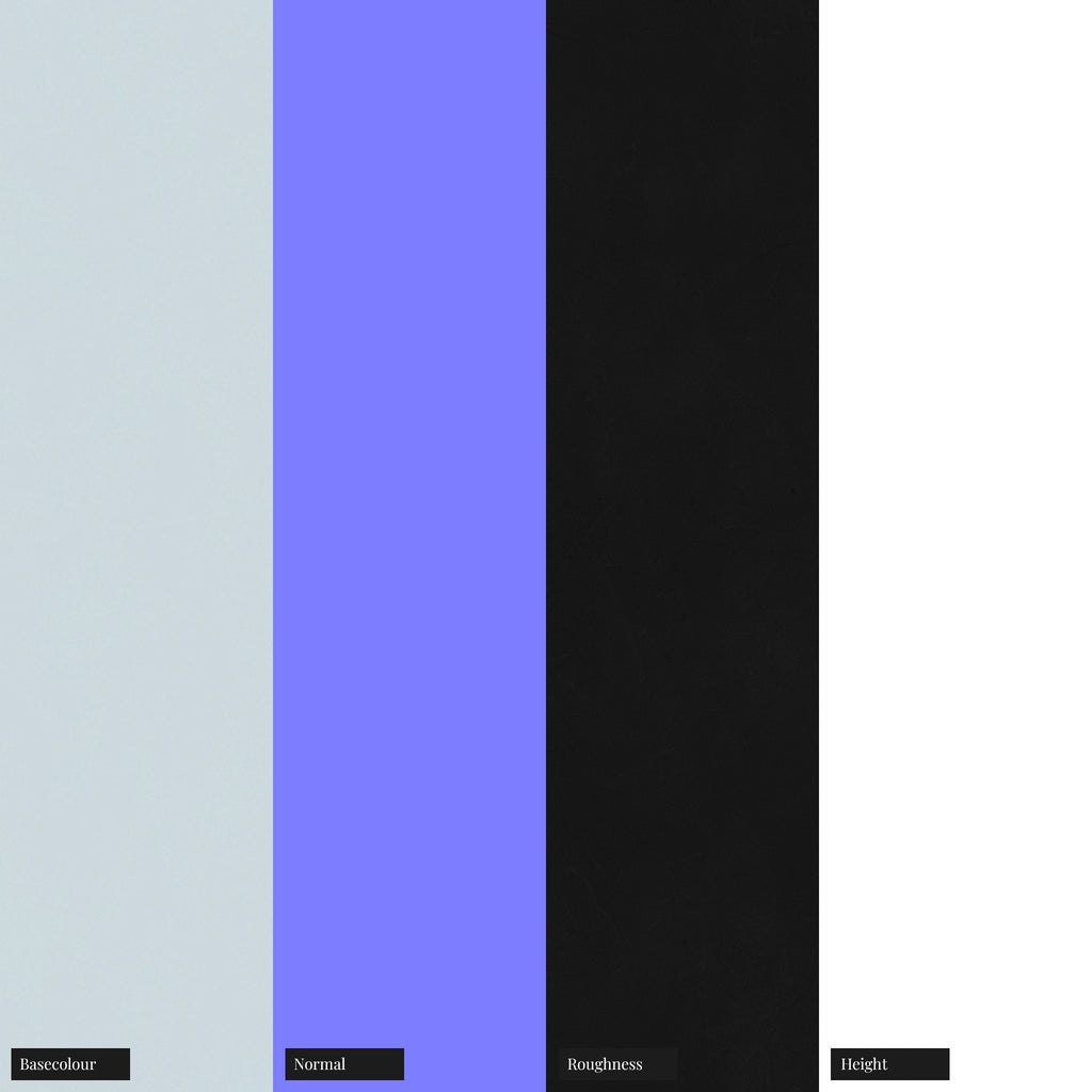 Polished Zinc Metal PBR Texture - Example Scene Visualization | Superellipse