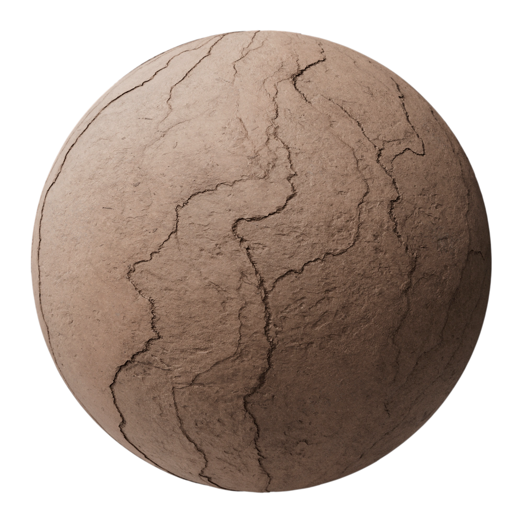 Red Cleft Slate Stone PBR Texture - Sphere Swatch Preview | Superellipse