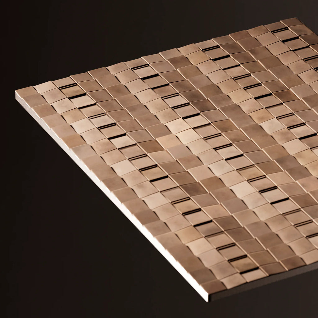 Oxidised Copper 3D Metal Panel PBR Texture - Example Scene Visualization | Superellipse