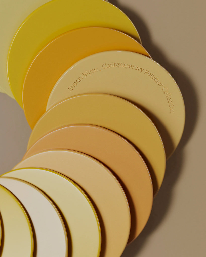 Spruce Yellow High Gloss Finish Plastic PBR Texture - Example Scene Visualization | Superellipse