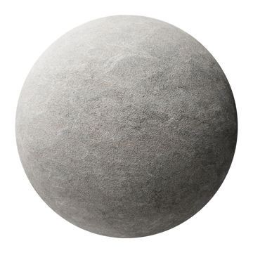 Ash Grey Sandblasted Limestone PBR Texture - Sphere Swatch Preview | Superellipse