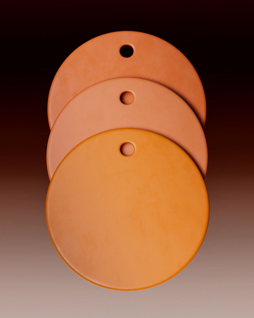 Fluorescent Orange Smudged Plastic PBR Texture - Example Scene Visualization | Superellipse