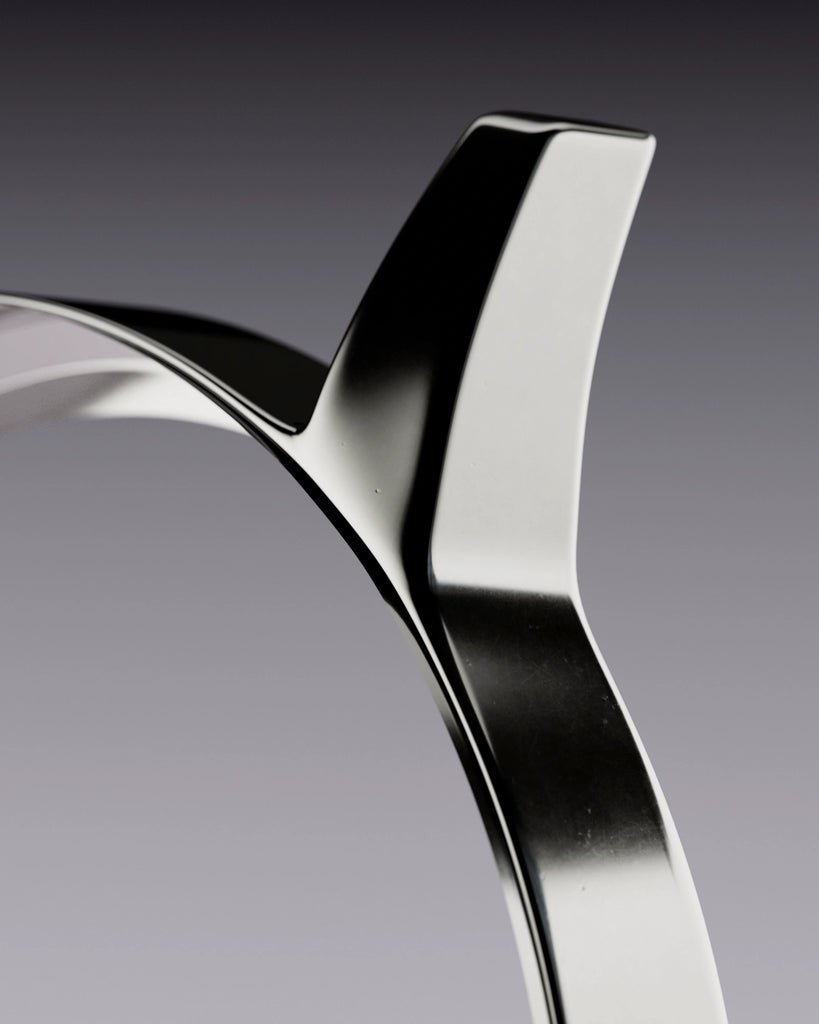 Polished As Cast Iron Metal PBR Texture - Example Scene Visualization | Superellipse