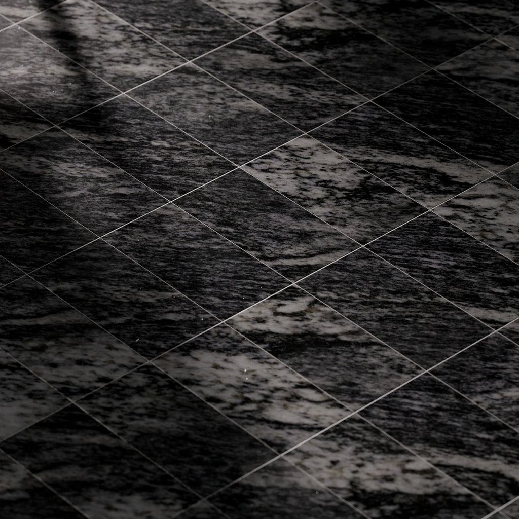 Thundercloud Granite Honed Stacked Tiles PBR Texture - Example Scene Visualization | Superellipse