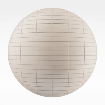 Stacked Matte Soft Beige Tile PBR Texture - Sphere Swatch Preview | Superellipse