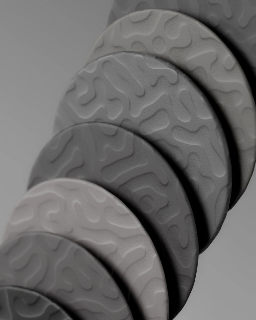 Reaction Diffusion Embossed Plastic PBR Texture - Example Scene Visualization | Superellipse