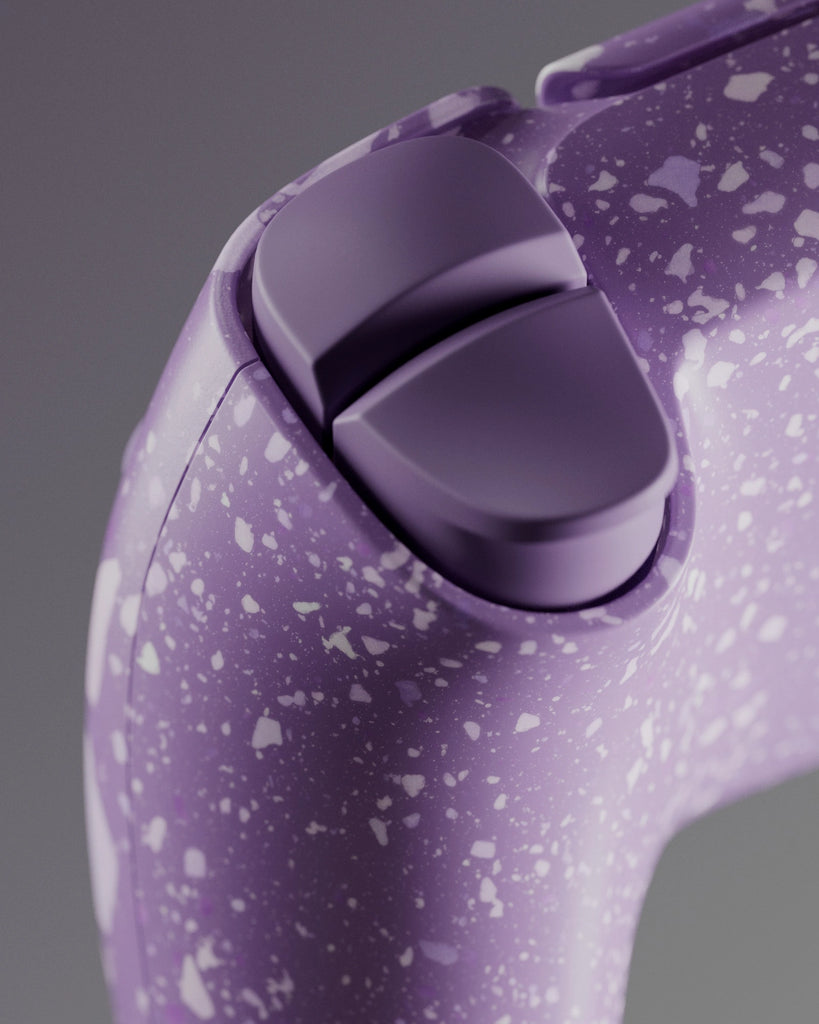 Heather Purple Terrazzo Plastic PBR Texture - Example Scene Visualization | Superellipse