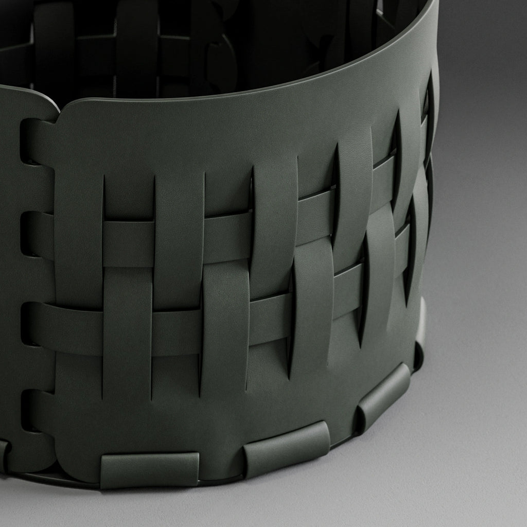 Semi Aniline Top Grain Leather Green PBR Texture - Example Scene Visualization | Superellipse