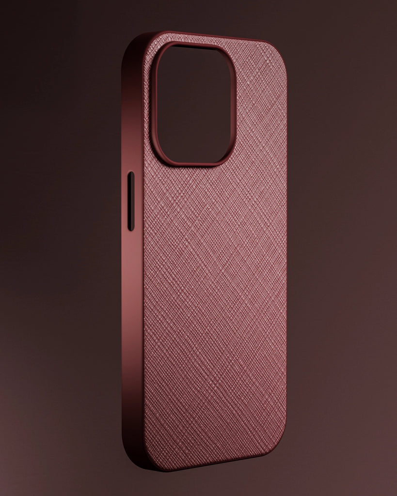 Saffiano Leather Prada Burgundy PBR Texture - Example Scene Visualization | Superellipse