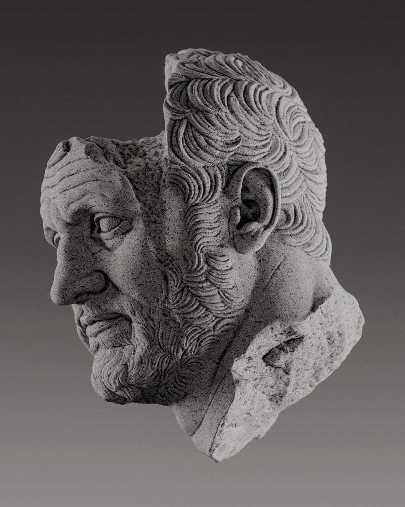 Basalt Stone Light Grey Fine Grain PBR Texture - Example Scene Visualization | Superellipse