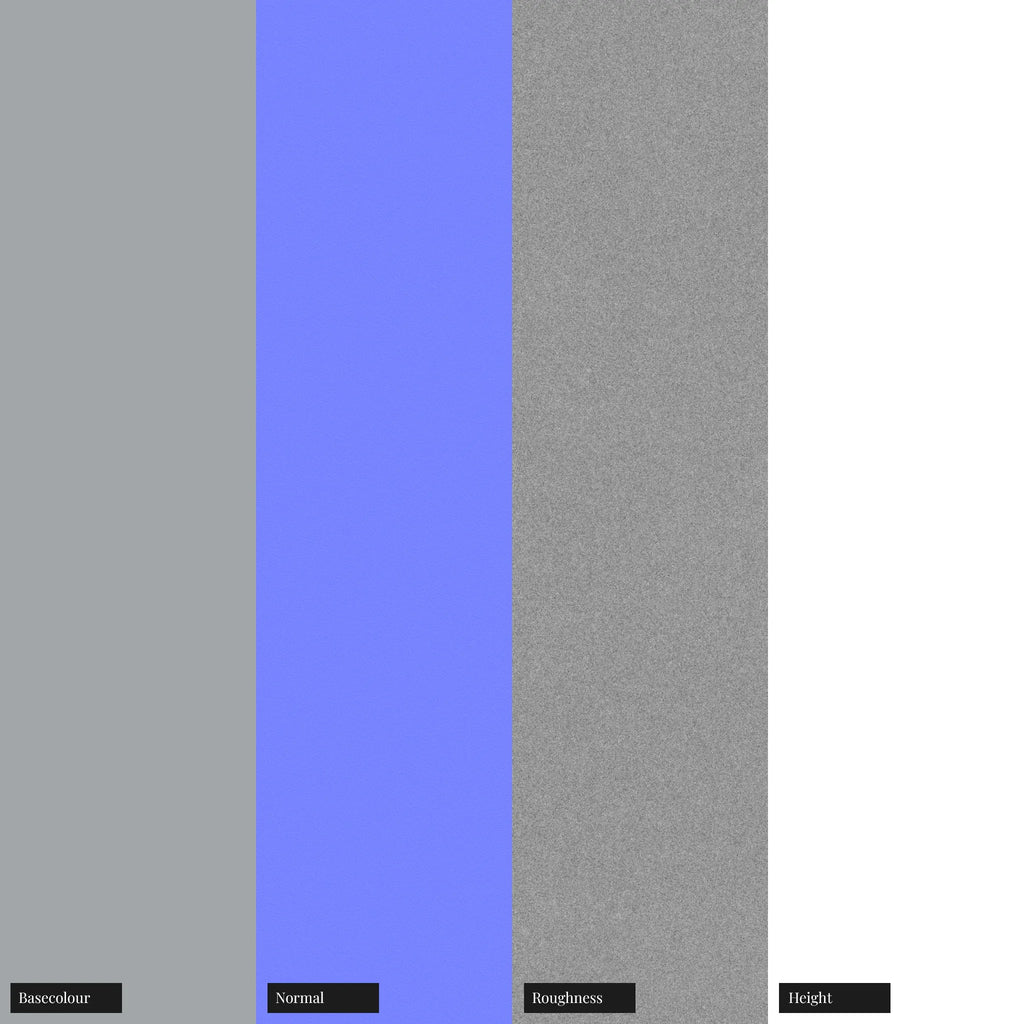 Sandblasted Matte Chrome Metal PBR Texture - Example Scene Visualization | Superellipse