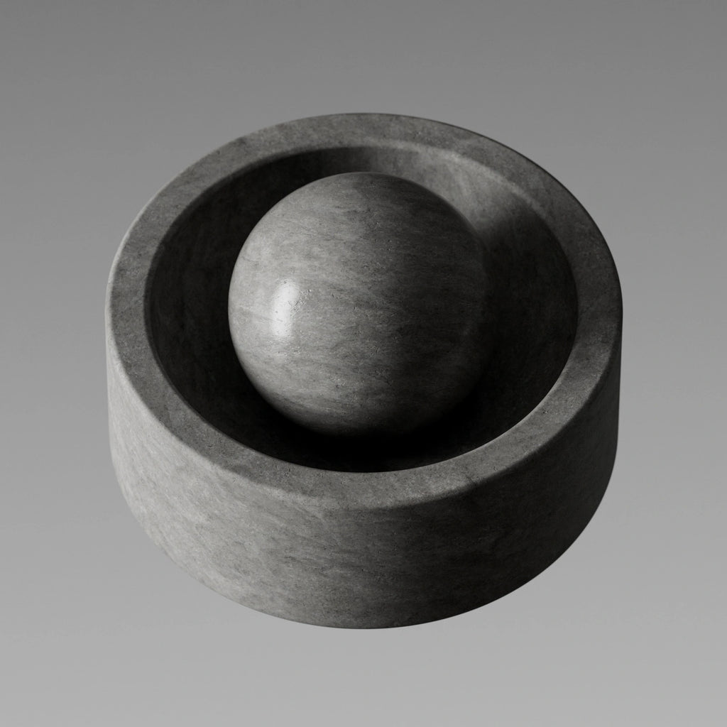 Portugal Grey Honed Limestone PBR Texture - Example Scene Visualization | Superellipse