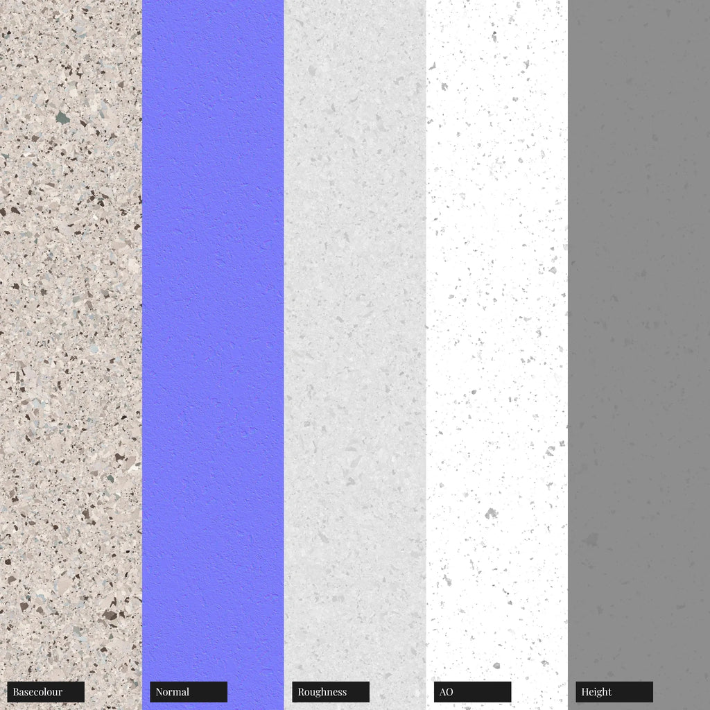 White Cork High Density PBR Texture - Example Scene Visualization | Superellipse