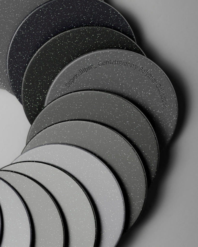 Light Speckled Jet Black Plastic PBR Texture - Example Scene Visualization | Superellipse