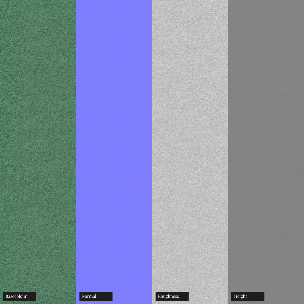 Premium Texture Racing Green Card PBR Texture - Example Scene Visualization | Superellipse