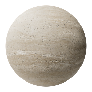 Rough Cut Travertine PBR Texture - Sphere Swatch Preview | Superellipse