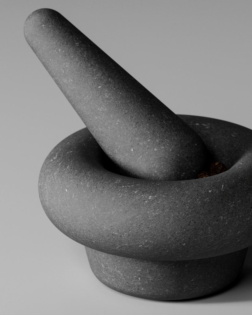 Basalt Stone Grey Fine Grain PBR Texture - Example Scene Visualization | Superellipse