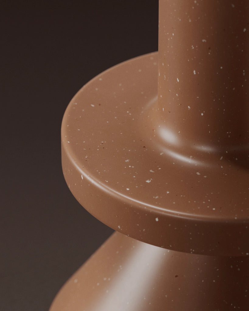 Sienna Terrazzo Plastic Small PBR Texture - Example Scene Visualization | Superellipse