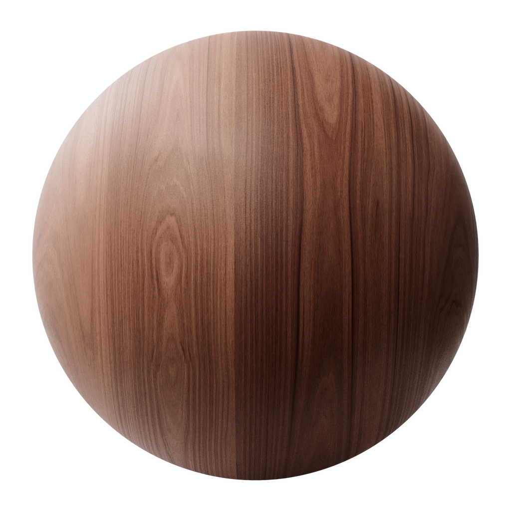 Australian Red Mahogany Bonded Veneer Wood PBR Texture - Sphere Swatch Preview | Superellipse