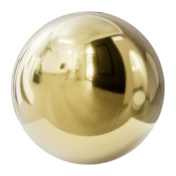 Polished Gold Metal PBR Texture - Sphere Swatch Preview | Superellipse