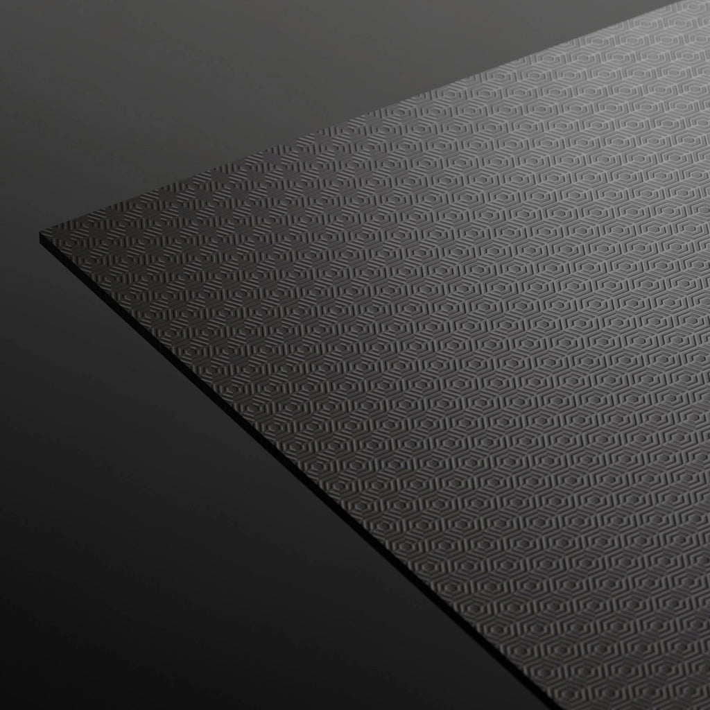 Tactile Technical Hex Embossed Plastic PBR Texture - Example Scene Visualization | Superellipse