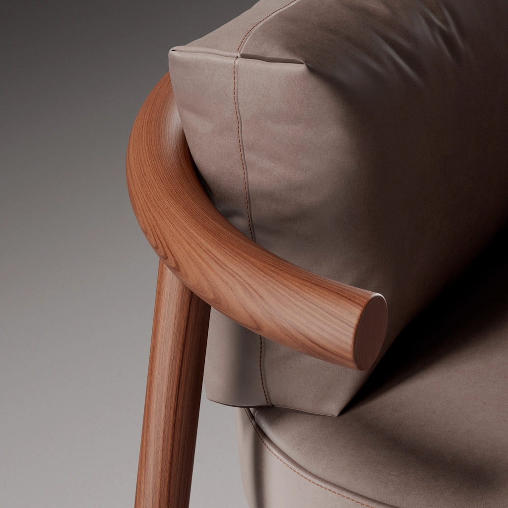 Australian Red Mahogany Book Matched Veneer Wood PBR Texture - Example Scene Visualization | Superellipse
