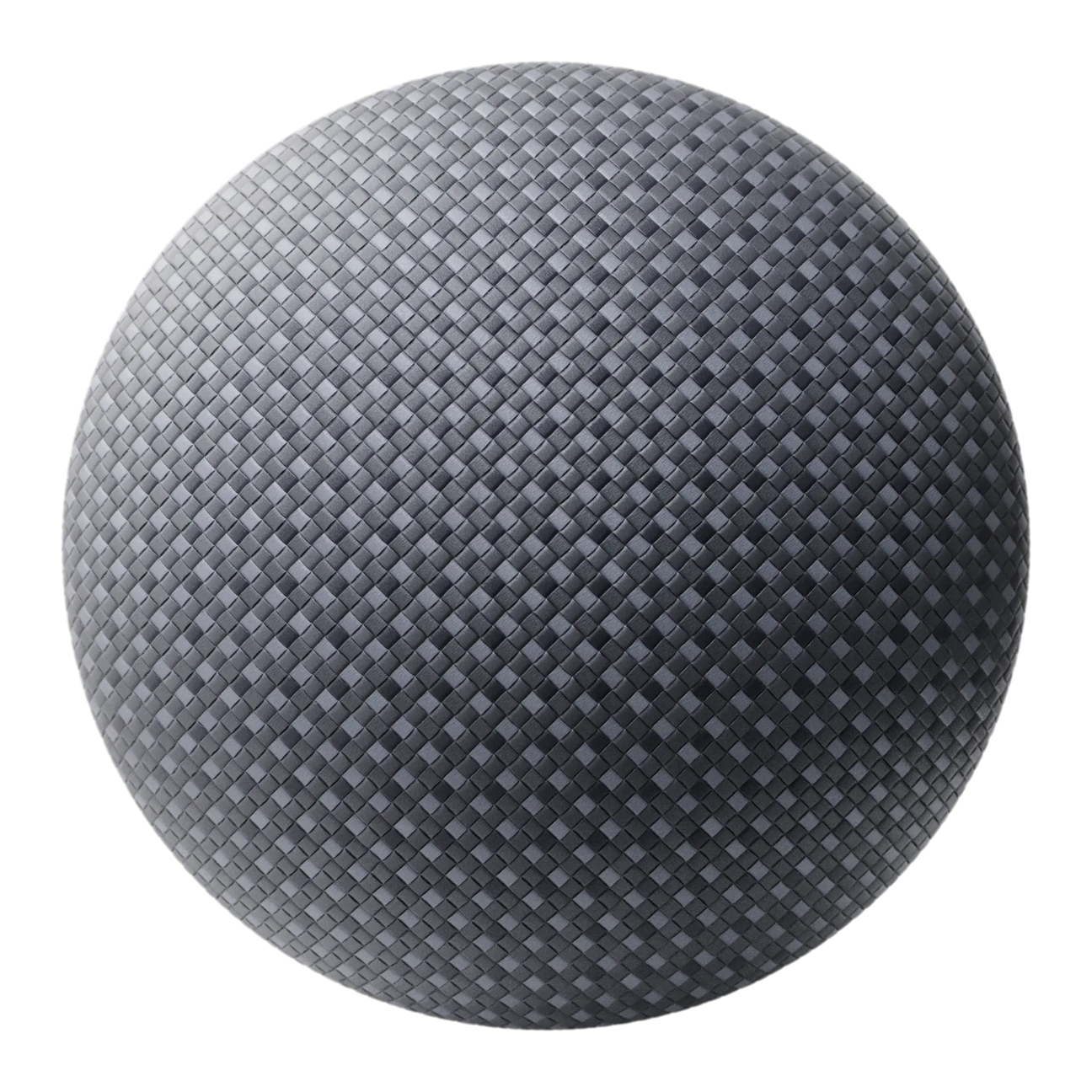 Midnight Nylon Fine Braided Cord PBR Texture - Sphere Swatch Preview | Superellipse