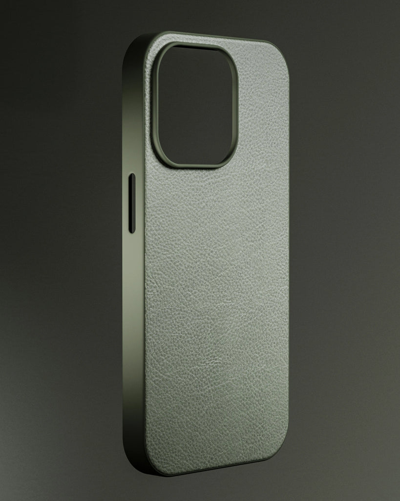 Racing Green Pebbled Leather PBR Texture - Example Scene Visualization | Superellipse