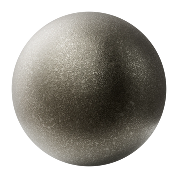 Industrial Cast Nickel Metal PBR Texture - Sphere Swatch Preview | Superellipse