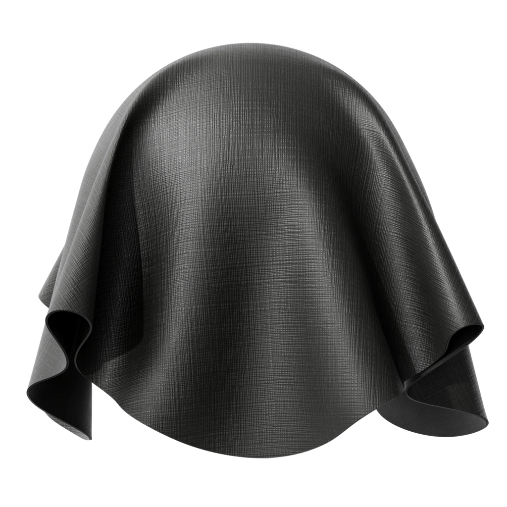 Saffiano Leather Dusk Grey PBR Texture - Sphere Swatch Preview | Superellipse