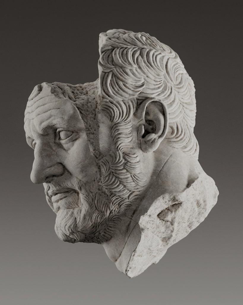 Light Grey Limestone Slab PBR Texture - Example Scene Visualization | Superellipse