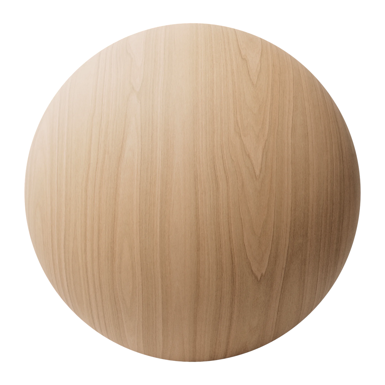 Red Oak Crown Cut Wood Veneer PBR Texture - Sphere Swatch Preview | Superellipse