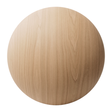 Red Oak Crown Cut Wood Veneer PBR Texture - Sphere Swatch Preview | Superellipse