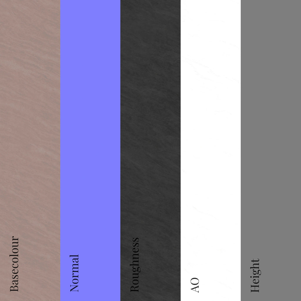 Orchal Red Sandstone Polished PBR Texture - Example Scene Visualization | Superellipse