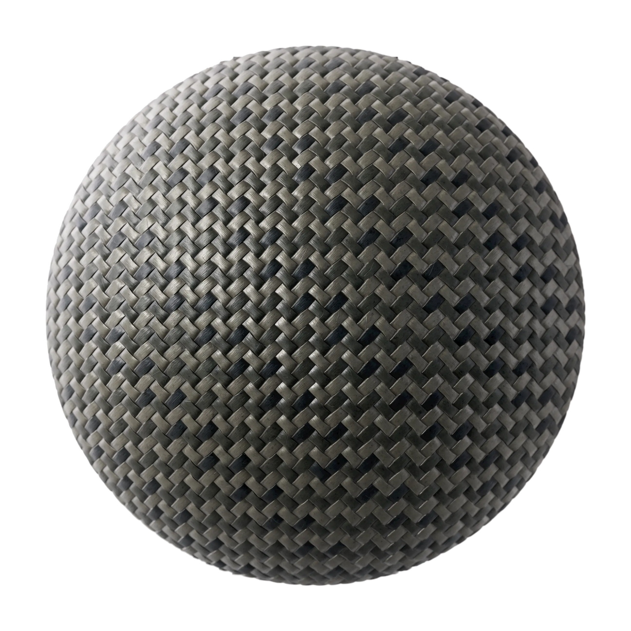 Tactical Khaki Braided Cord PBR Texture - Sphere Swatch Preview | Superellipse